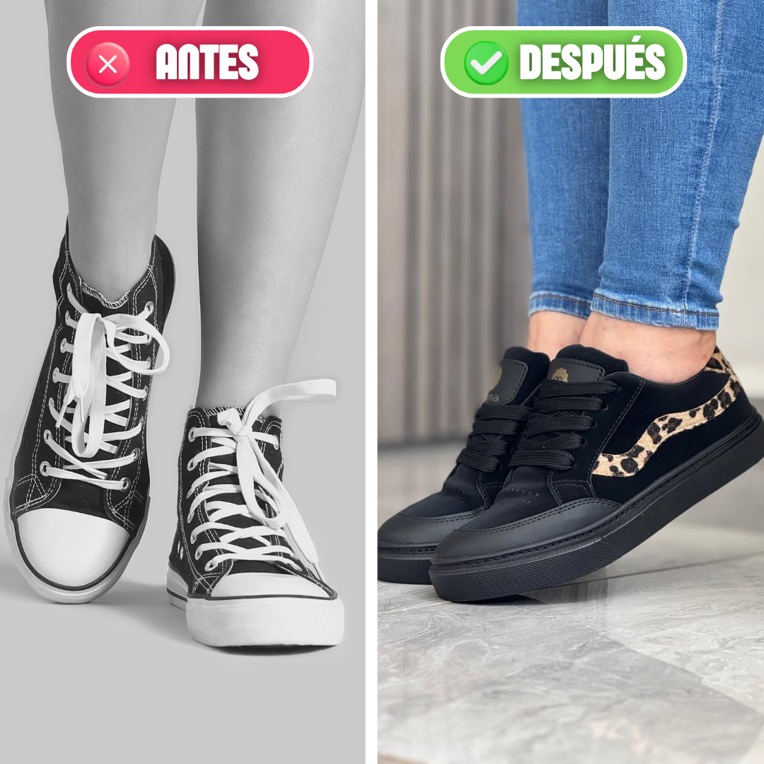 CASUAL DAMA PRINT NEGRO